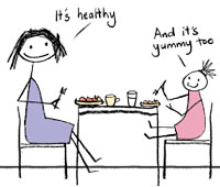 Healthy eating is also yummy!