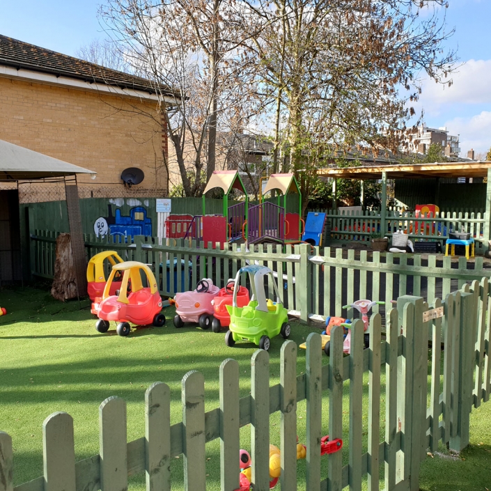 Some of the wonderful outdoor facilities at Little Cedars Day Nursery.