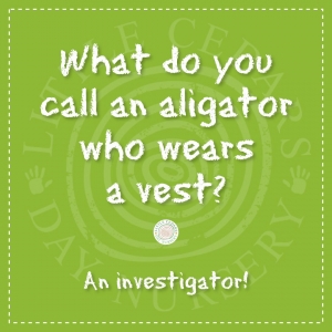 What do you call an aligator who wears a vest?