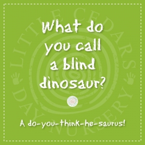 What do you call a blind dinosaur?