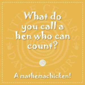 What do you call a hen who can count?