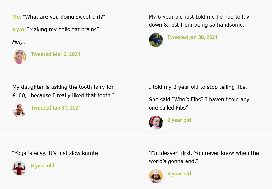 Comical quotes by children