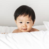 Human babies are the only primate babies that smile at their mother or father.