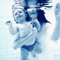 Newborns hold their breath underwater and even adapt their heart rate and peripheral blood vessels while submerged.