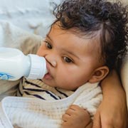 For those children still drinking only breastmilk or formula milk, it's straight forward.