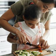 Involve fussy eaters in food preparation, choosing foods, deciding how they are displayed on the plate and so on.