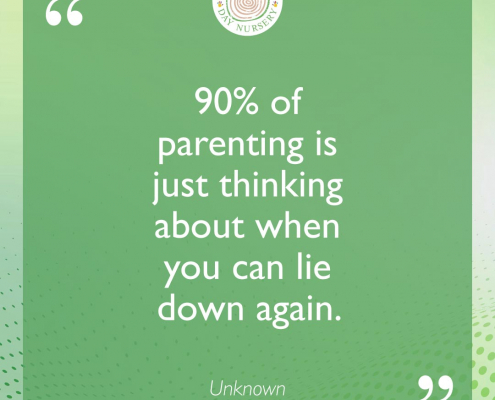 90% of parenting is just thinking about when you can lie down again.