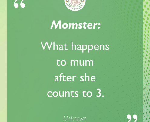 Momster: What happens to mum after she counts to 3.