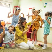 Children will naturally start to move, dance, join in or even learn songs that they hear.