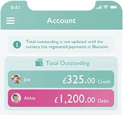The app also allows you to view and pay invoices from your childcare provider from within the app, and keep track of your payment receipts.