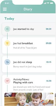 With the Blossom app, you can rest assured that you're always up-to-date on your child's activities.