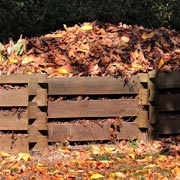 Guide children in setting up a compost bin — or it could take the form of a simple pile in the garden.