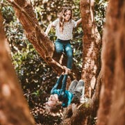 You can facilitate learning through play outdoors too.