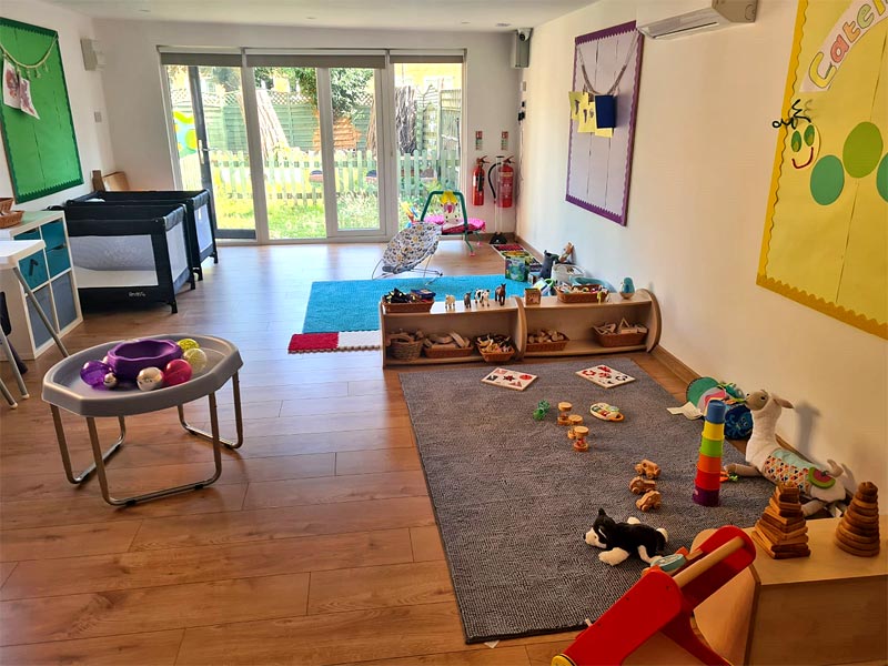 Part of the interior of the new Caterpillars baby room at Little Cedars Nursery, Streatham. Part of the interior of the new Caterpillars baby room at Little Cedars Nursery, Streatham.