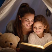 Any successful storytelling nook needs to be warm, cosy, quiet and comfortable.