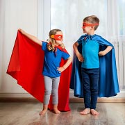 Let your little one dress up as a pirate, fairy, princess, or superhero and encourage them to act out their own stories.