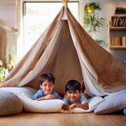 Children will love making and spending time in a cosy den.