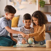 Hide small toys or objects around the house for a treasure hunt, with simple clues to find them.