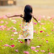 Children will love the results when they grow a wildflower meadow. Children will love the results when they grow a wildflower meadow.