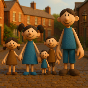 Stick family drawing transformed by Copilot AI Stick family drawing transformed by Copilot AI